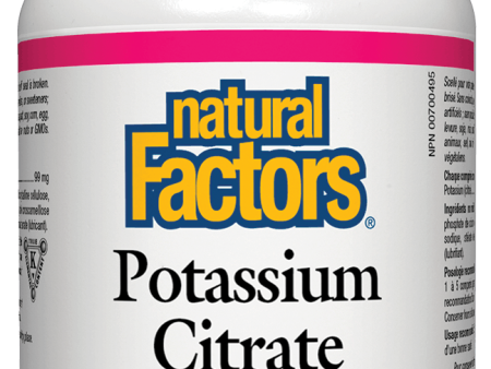 Natural Factors Potassium Citrate 99 mg, 180 Tablets Online Hot Sale