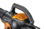 WORX WG512 Trivac 2.0 Electric 12-amp 3-in-1 Vacuum Blower Mulcher Vac, Black and Orange For Discount