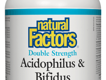 Natural Factors Acidophilus & Bifidus 10 Billion Double Strength, 180 caps Sale