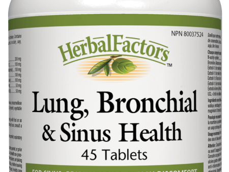 Natural Factors Lung, Bronchial & Sinus Health, 45 tabs Online Sale