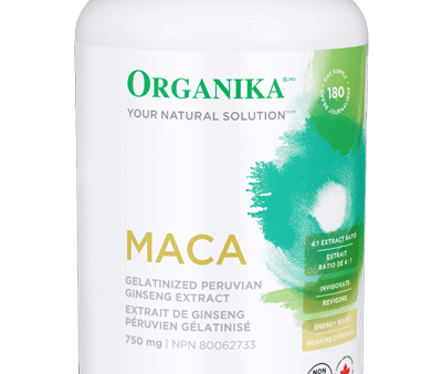 Organika Maca 750mg 180 vegetarian capsules Supply