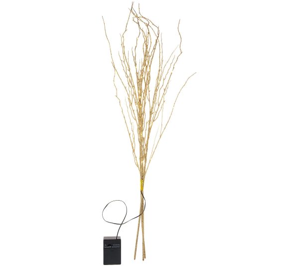 Bethlehem Lights 36  Glitter Sprigs with 60 Color Changing LED s Gold, Online Hot Sale