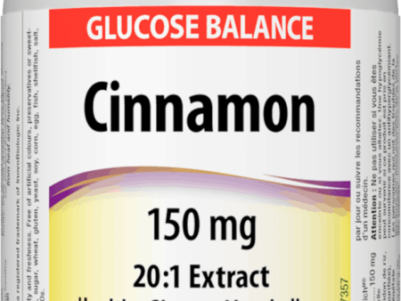 Webber Naturals Cinnamon Extract 150 mg, 60caps Cheap