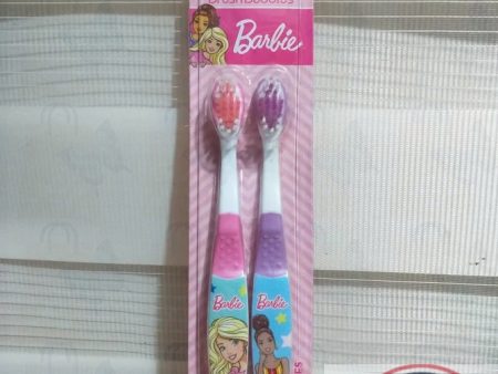 Brush Buddies Barbie soft 2 pack Toothbrush FOR 3+ KIDS girl (U.S.A) Online