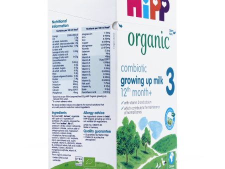 HiPP UK Stage 3 Combiotic Toddler Formula Supply