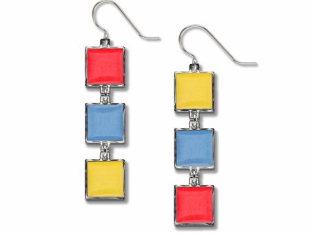 Bauhaus Color Wheel Earrings Sale