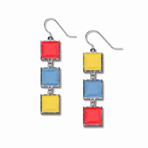 Bauhaus Color Wheel Earrings Sale