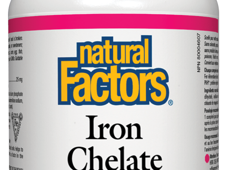 Natural Factors, Iron Chelate, 25mg, 90 tablets Cheap