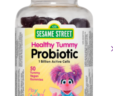 Sesame Street Healthy Tummy 1 Billion Active Cells-Mixed Berry 50 gummies Discount