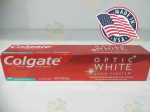 Colgate Optic White Teeth Whitening Toothpaste, Stain Fighter, Fresh Mint Gele (2 oz)56.6g Online Sale