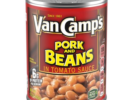 Van Camp s Pork And Beans In Tomato Sauce, Canned Beans, 15 oz For Cheap