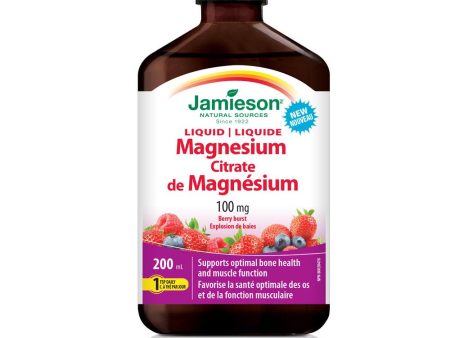 Jamieson Liquid Magnesium Citrate Berry Burst, 200ml Hot on Sale