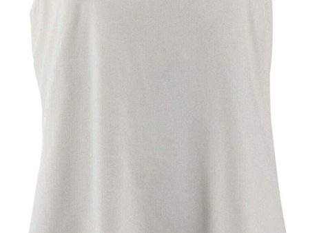 Susan Lucci Collection Tank with Binding Racer Back Straps White X-Large Fashion