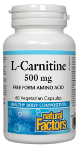 Natural Factors L-Carnitine 500 mg, 60 Vcapsules For Sale