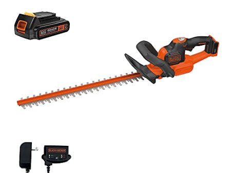 BLACK+DECKER 20V MAX Cordless Hedge Trimmer with Power Command Powercut, 22-Inch (LHT321FF) For Sale