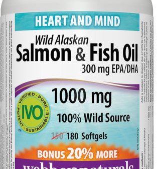 Webber Naturals Wild Salmon & Fish Oil 1000 mg, 150+30 softgels Bonus Online Hot Sale