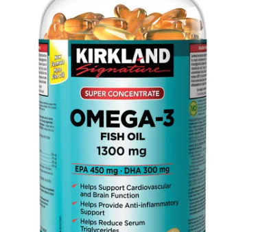 Kirkland  Super Concentrate Omega-3 Fish Oil 1300mg 330 softgels Discount