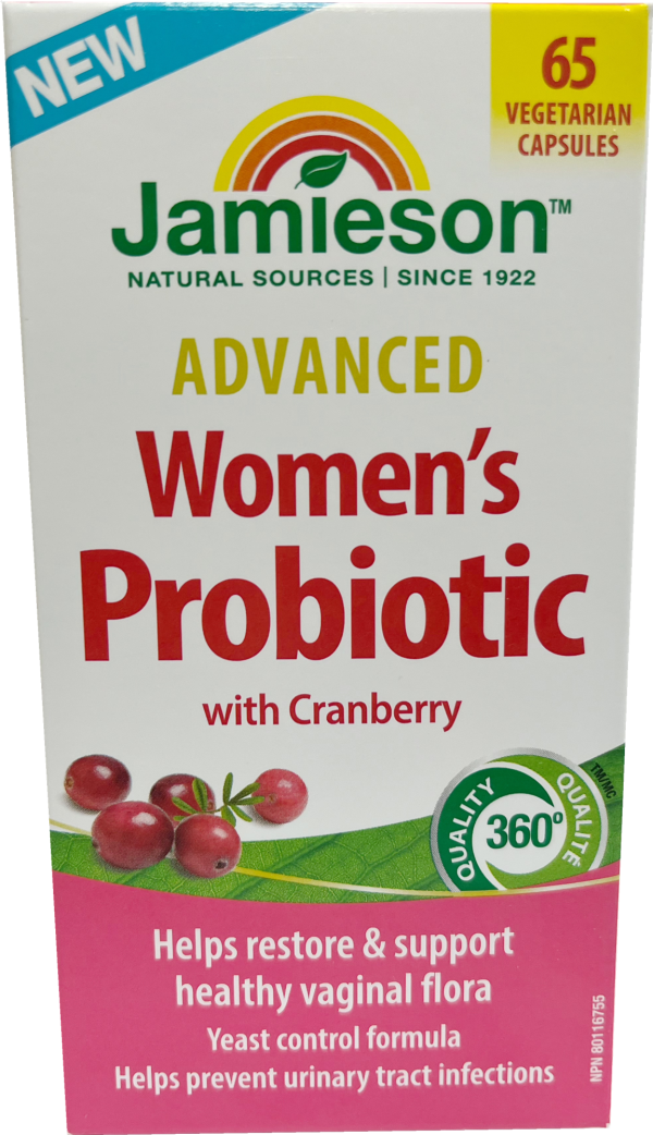 Jamieson Advanced Women s Probiotic with Cranberry, 65 Vcapsules For Cheap