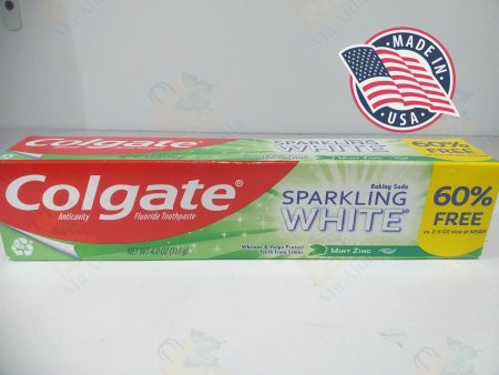 Colgate Sparkling White Whitening Toothpaste, Mint - 4 oz (113g) Fashion