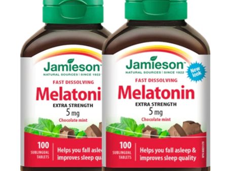 2 x Jamieson Melatonin 5 mg Fast Dissolving 100 tablets Bundle For Cheap