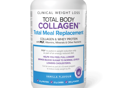 Natural Factors Total Body Collagen Total Meal Replacement (Vanilla) - 855g Online Hot Sale