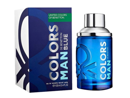 Benetton Colors Man Blue Eau de Toilette Spray For Men 3.4 Oz Sale