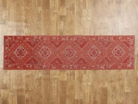 Barbara King 8  x 2 2  Vintage Diamond Indoor Outdoor Rug Runner, Coal Sale