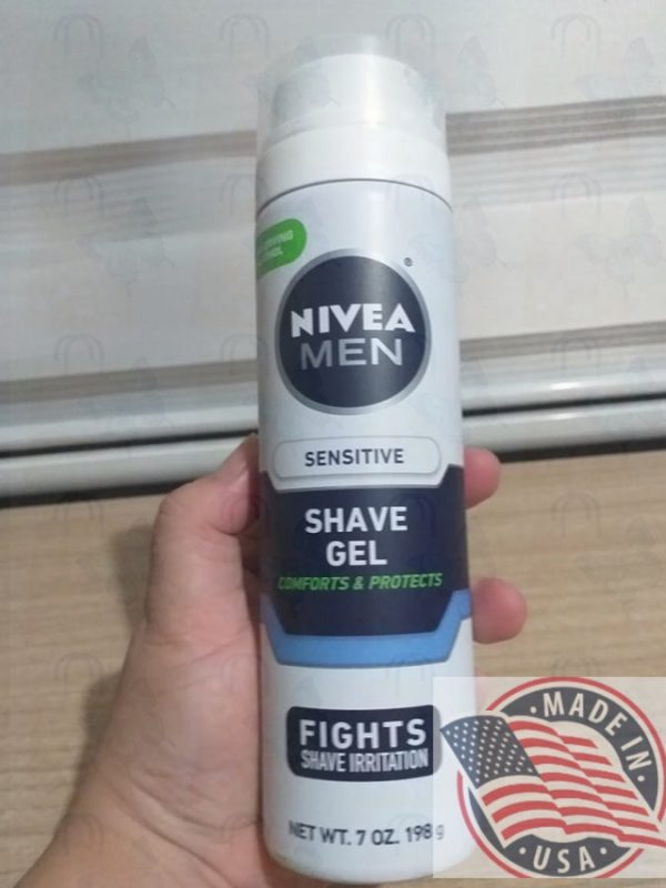 Nivea Men sensitive shave gel figths shave&protects 7.0z(198g) For Cheap