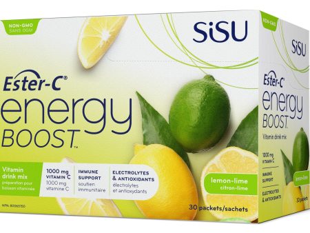 Sisu Ester-C Energy Boost, Lemon-Lime Flavour, 30 packets For Sale