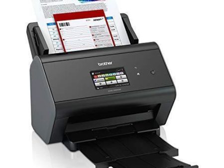 Brother ImageCenter ADS-2800W Wireless Document Scanner, Multi-Page Scanning, Color Touchscreen, Integrated Image Optimization, High-Precision Scanning, Continuous Scan Mode, Black Hot on Sale