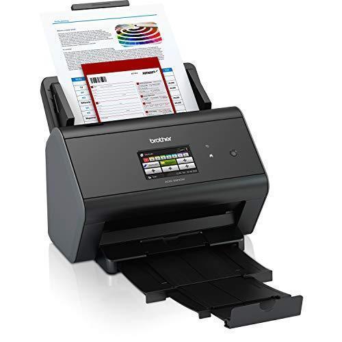 Brother ImageCenter ADS-2800W Wireless Document Scanner, Multi-Page Scanning, Color Touchscreen, Integrated Image Optimization, High-Precision Scanning, Continuous Scan Mode, Black Hot on Sale