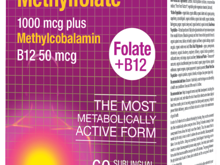 Natural Factors BioCoenzymated Methylfolate 1000mcg  plus B12 60 tablets Discount