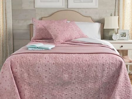 Home by SHR 100% Cotton Quilted Vine Queen Bedspread Set Fashion