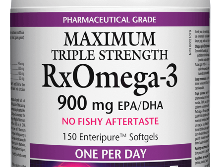 Natural Factors RxOmega-3 Factors, Maximum Triple Strength, 150 softgels on Sale