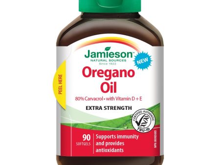 Jamieson Oregano Oil with Vitamin D + E Extra Strength 90 softgels Online