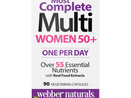 Webber Naturals  Women s 50+ Most Complete Multi 90 Vegetarian Capsules Hot on Sale