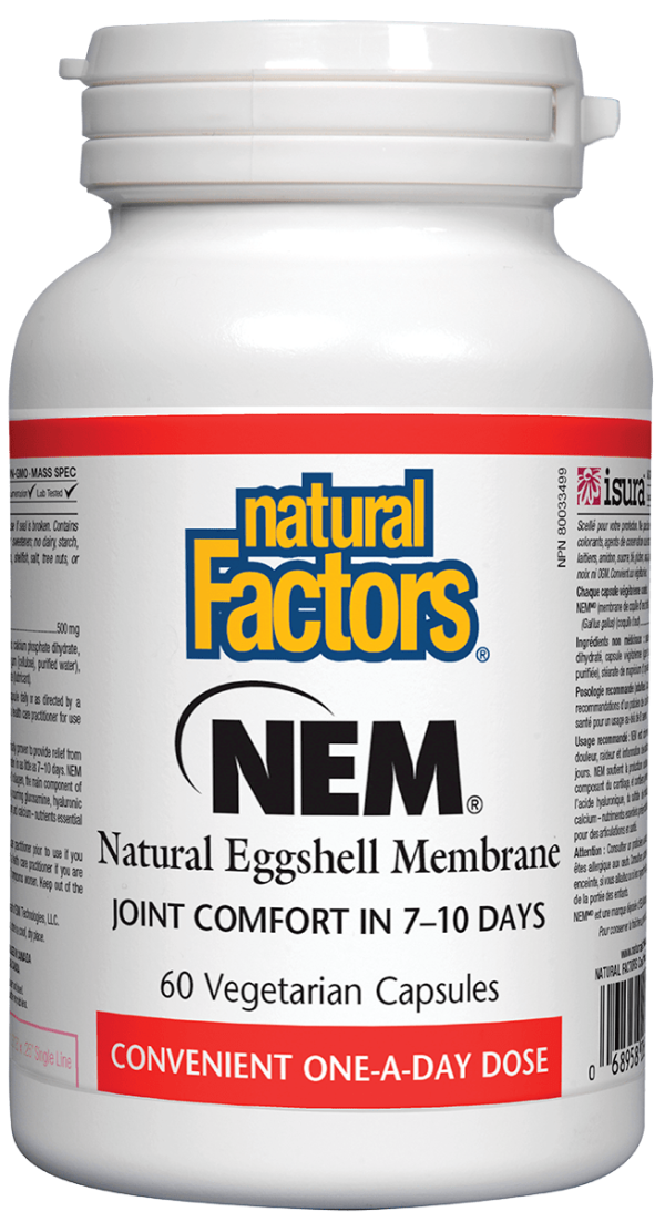 Natural Factors NEM Natural Eggshell Membrane, 500mg, 60 vcapsules Sale