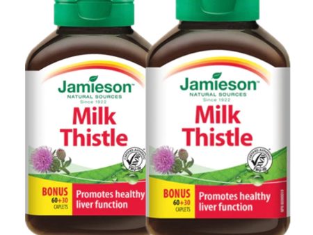 2 x Jamieson Milk Thistle, 60+30 caplets Bundle on Sale