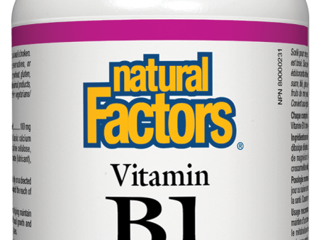 Natural Factors Vitamin B1 100 mg 90 tablets Discount