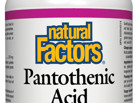 Natural Factors Pantothenic Acid, 250mg, 90 caps Cheap