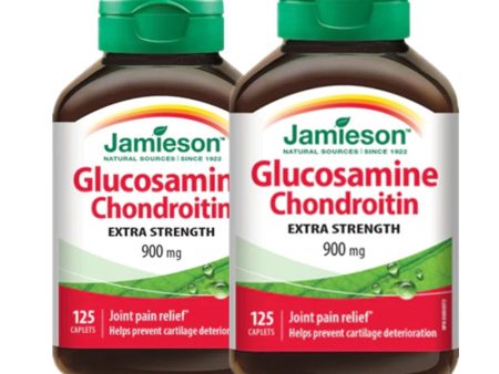 2 x Jamieson Glucosamine Chondroitin 900 mg 125 caplets Bundle Online Sale