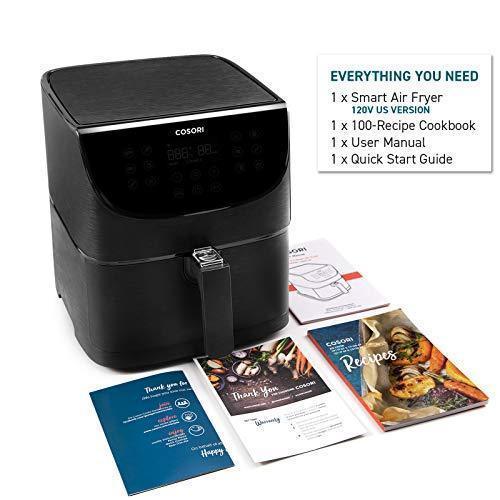 COSORI Smart WiFi Air Fryer 5.8QT(100 Recipes), Digital Touchscreen with 11 Cooking Presets for Air Frying, Roasting & Keep Warm ,Preheat & Shake Remind, Works with Alexa & Google Assistant,1700W Discount