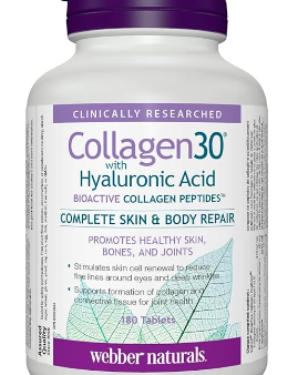 【clearance】Webber Naturals Collagen30® with Hyaluronic Acid Bioactive Collagen Peptides, 180 tables EXP:  05 2027 Cheap