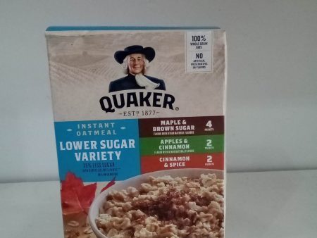 Quaker  Instant Oatmeal Lower sugar variety 10 packets 328g Online