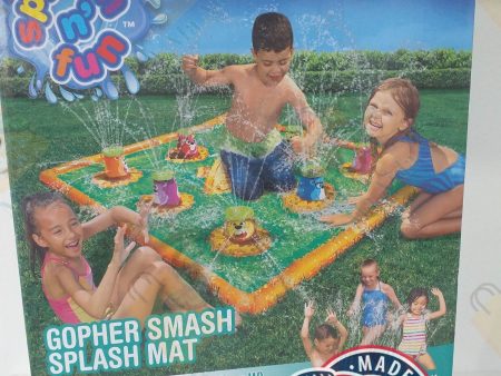 Splash n  Fun Gopher smash Splash Mat 42 in L X 42 in W (107CM l X107 cm W) 3+ age  1 set For Discount