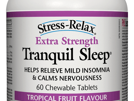 Natural Factors Tranquil Sleep 60 chewable tablets Tropical Fruit Flavour Cheap