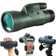 Gosky 12x55 High Definition Monocular Telescope and Quick Smartphone Holder - 2019 Newest Waterproof Monocular -BAK4 Prism for Wildlife Bird Watching Hunting Camping Travelling Wildlife Secenery Online now