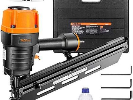 Framing Nailer Kit, 2  to 3-1 2  Full Round Head Nail Gun, 21°Heavy Duty Magazine with 60 Nails Capacity, Ergonomic Nailer with Interchangeable Trigger and Safety Goggles, Storage Case Included Fashion