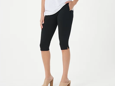 Women with Control Petite Pull-On Pedal Pushers with Pockets, Black, Petite XS Discount