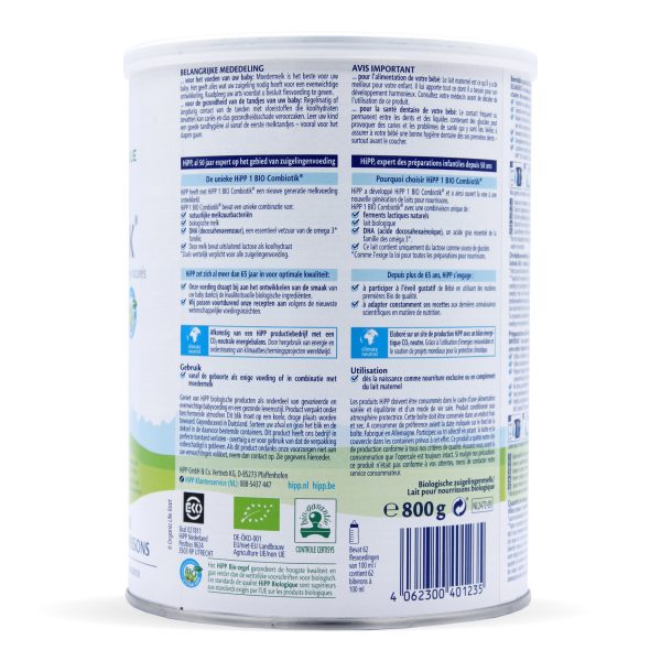 HiPP Dutch Stage 1 Combiotic Infant Milk Formula Fashion